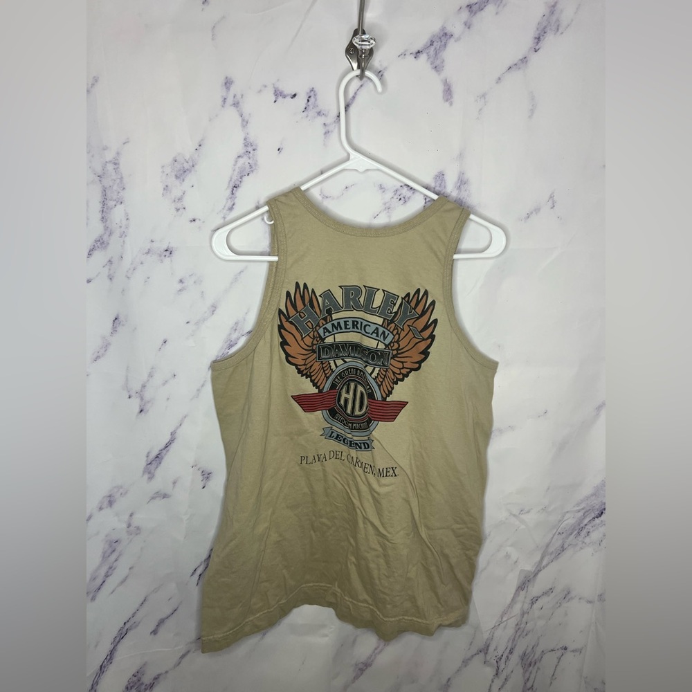 Harley-Davidson Men’s Tan Graphic Tank Top Sz XL